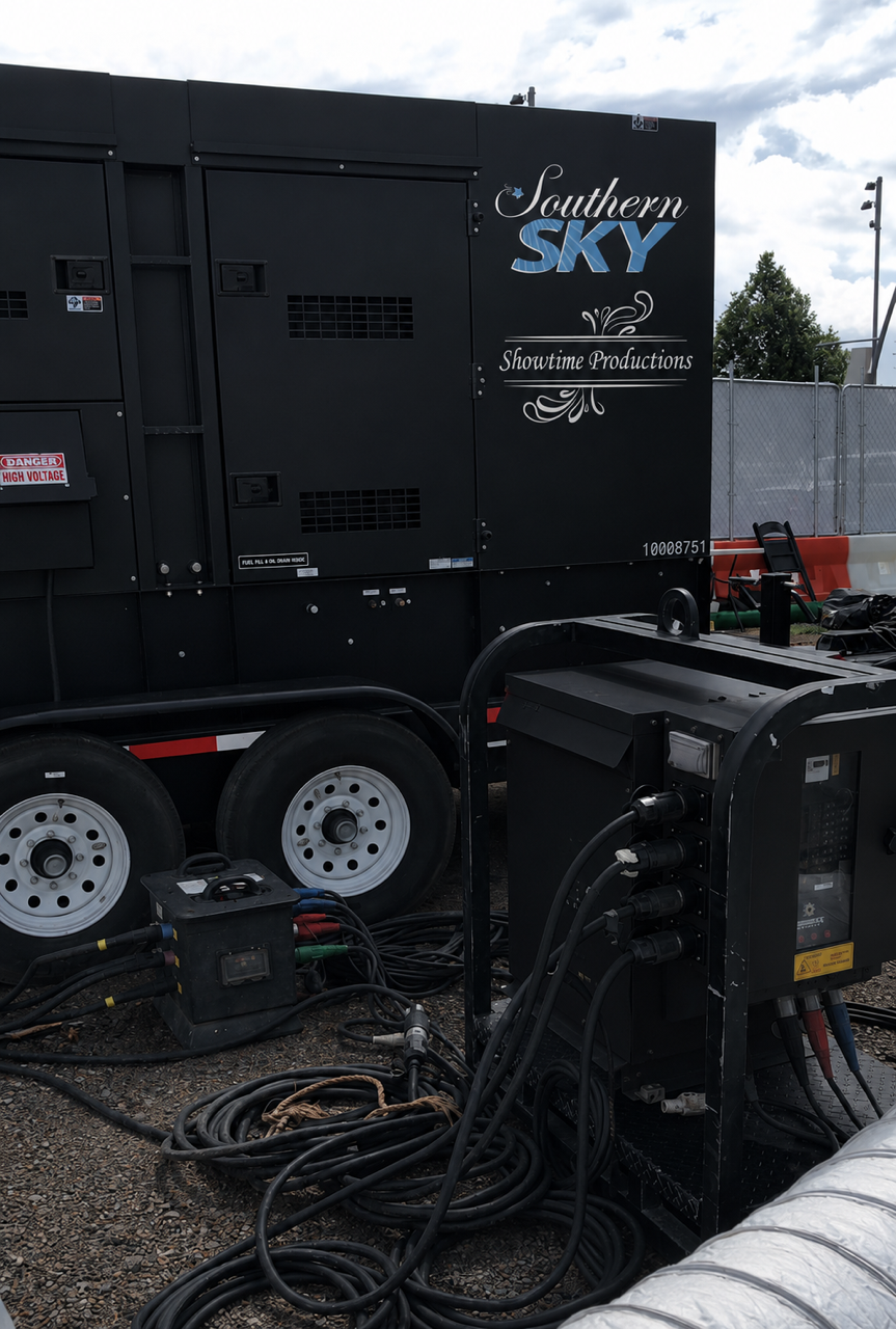 Southern Sky event power equipment