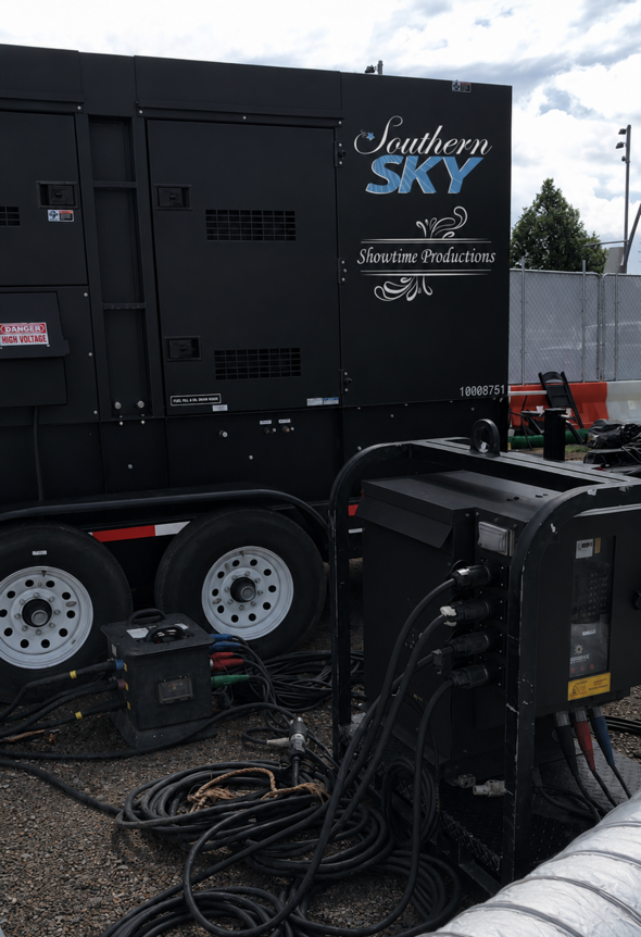 Southern Sky event power equipment
