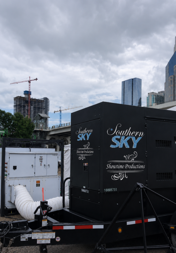 Southern Sky event power equipment